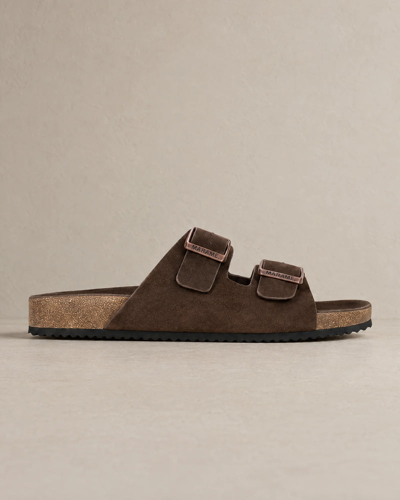 Suede Sandals campaign 04|brown