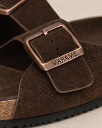 Suede Sandals campaign 05|brown