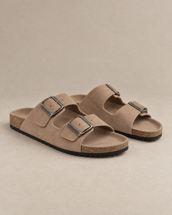 Suede Sandals campaign 03|clay