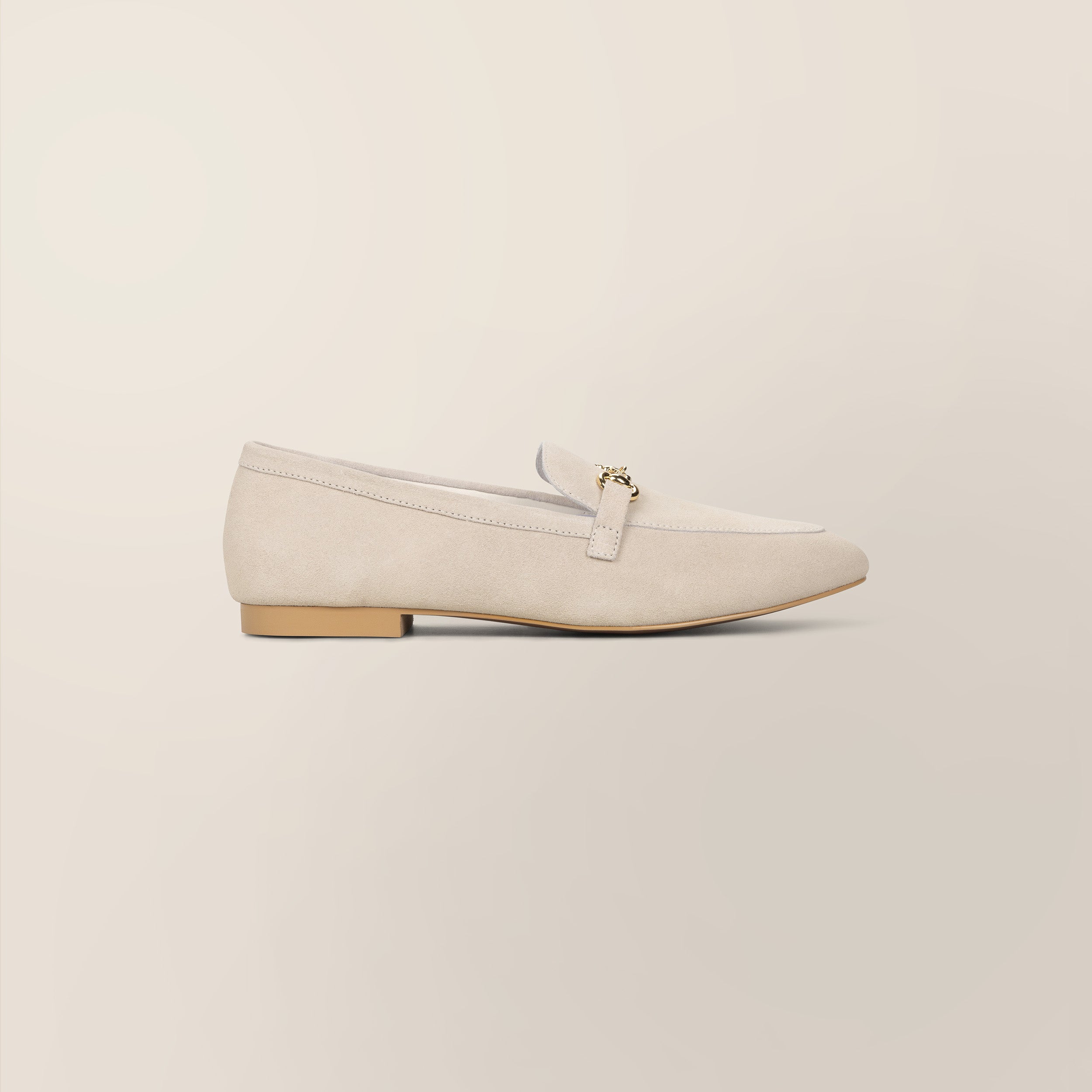 Suede Buckled Loafers