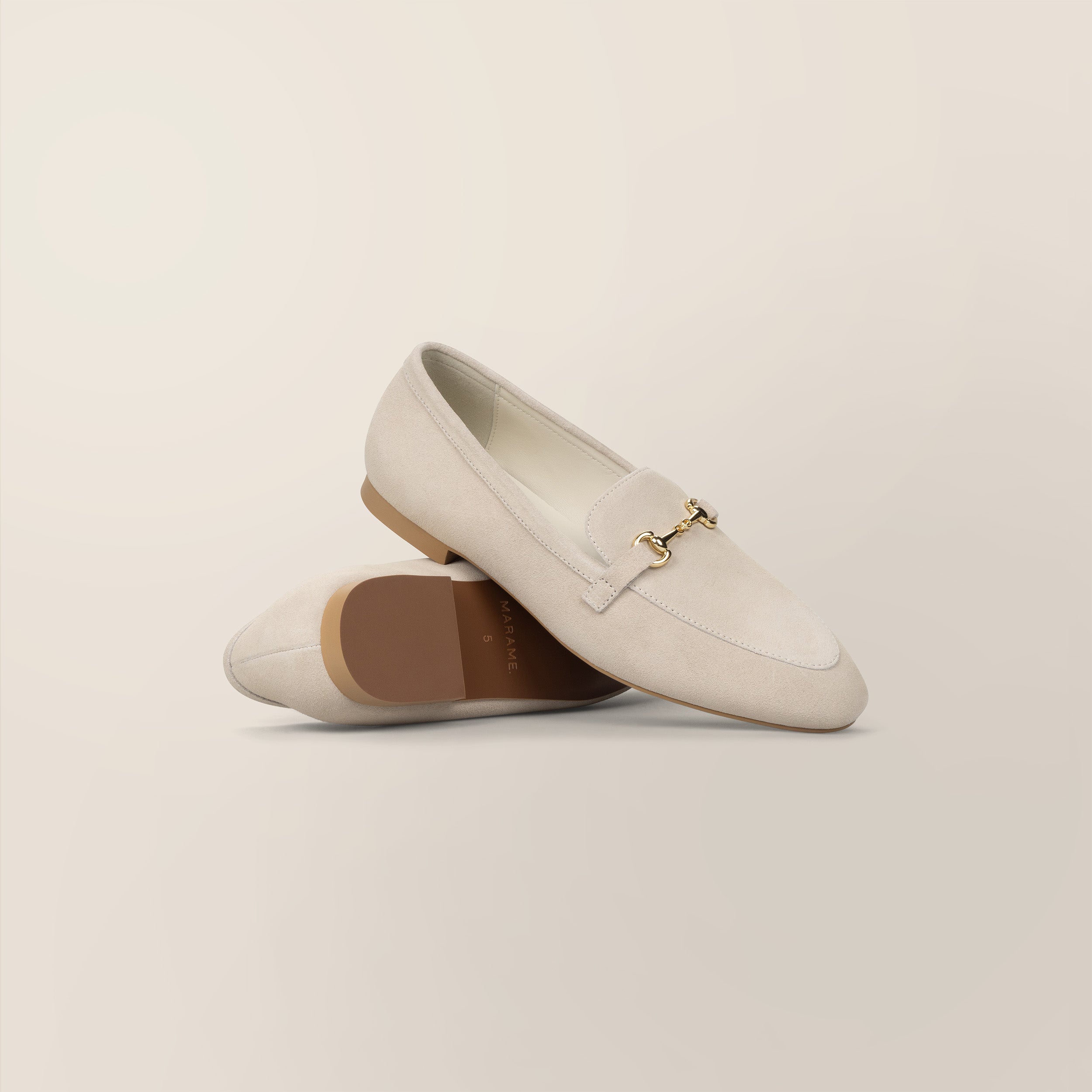 Suede Buckled Loafers