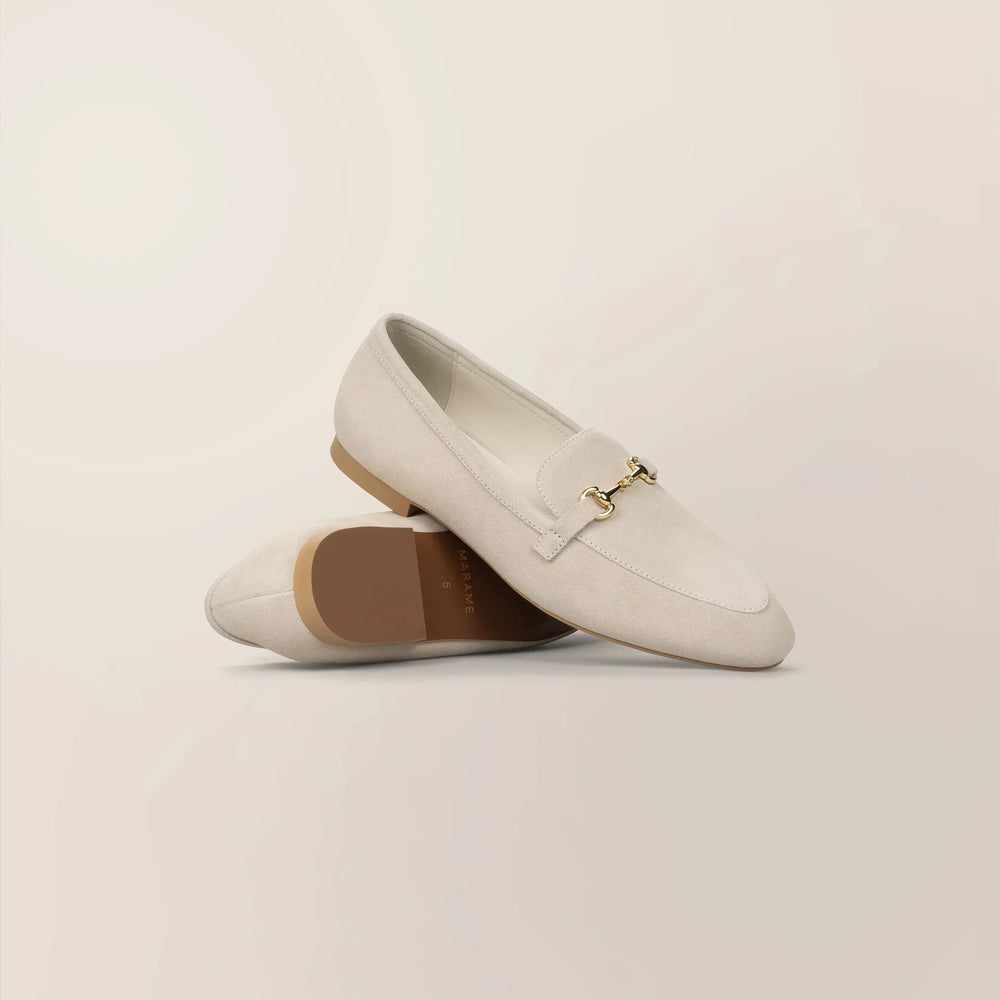 Suede Buckled Loafers