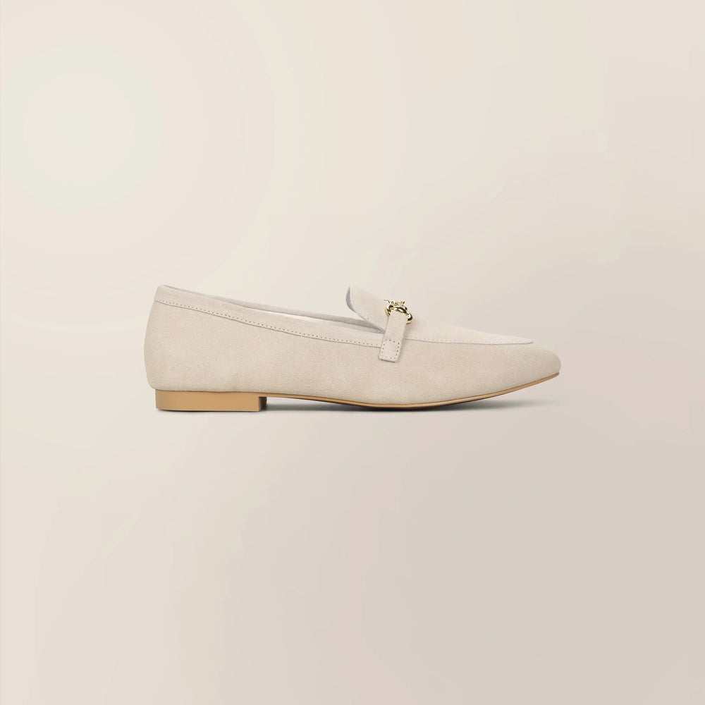 Suede Buckled Loafers