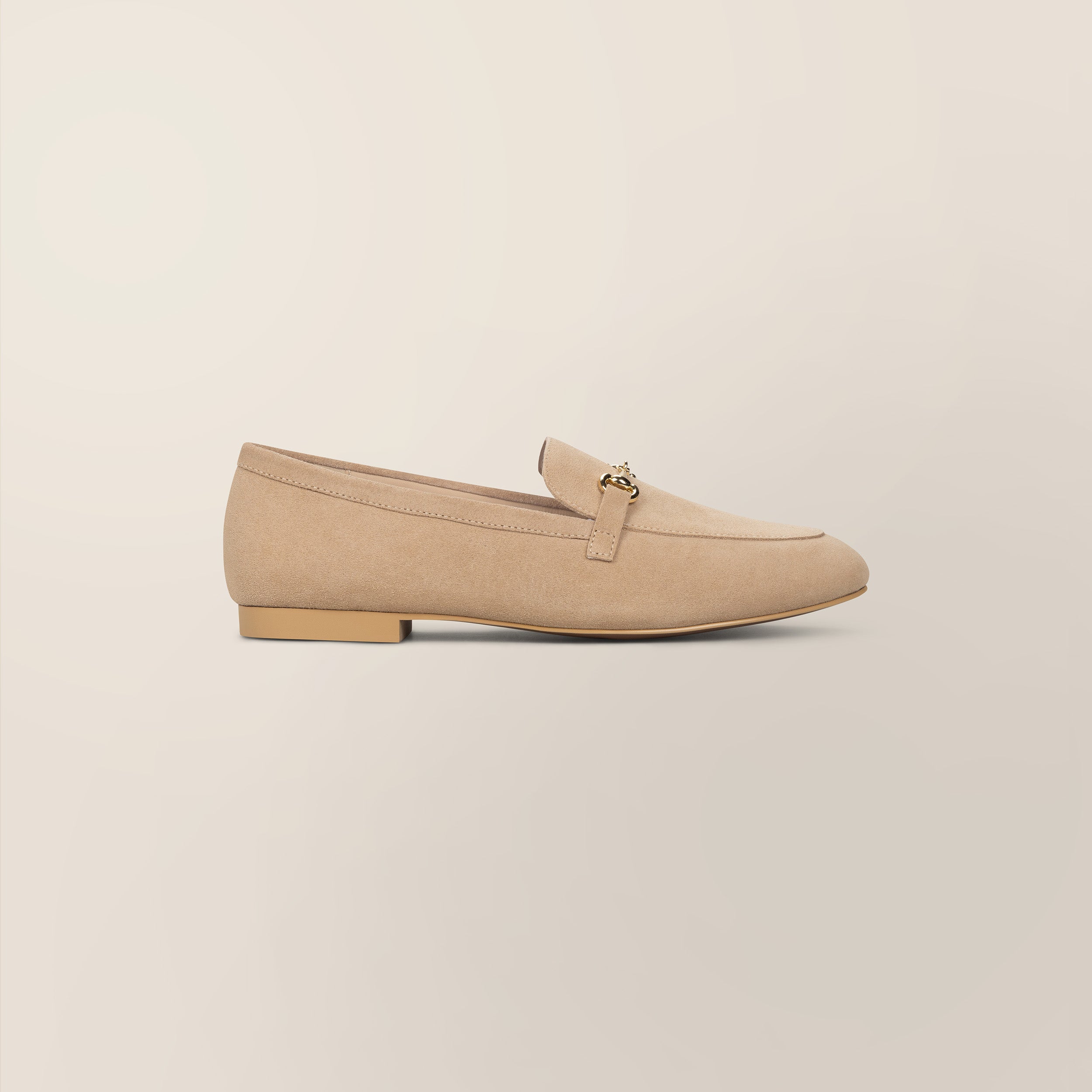 Suede Buckled Loafers