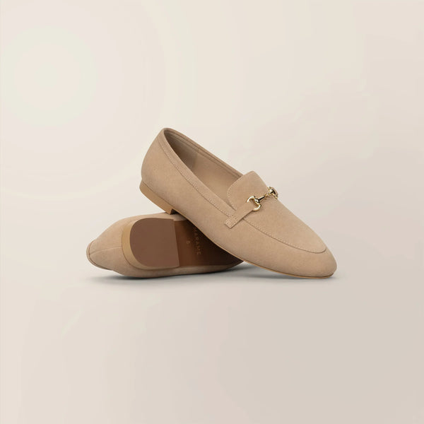 Suede Buckled Loafers