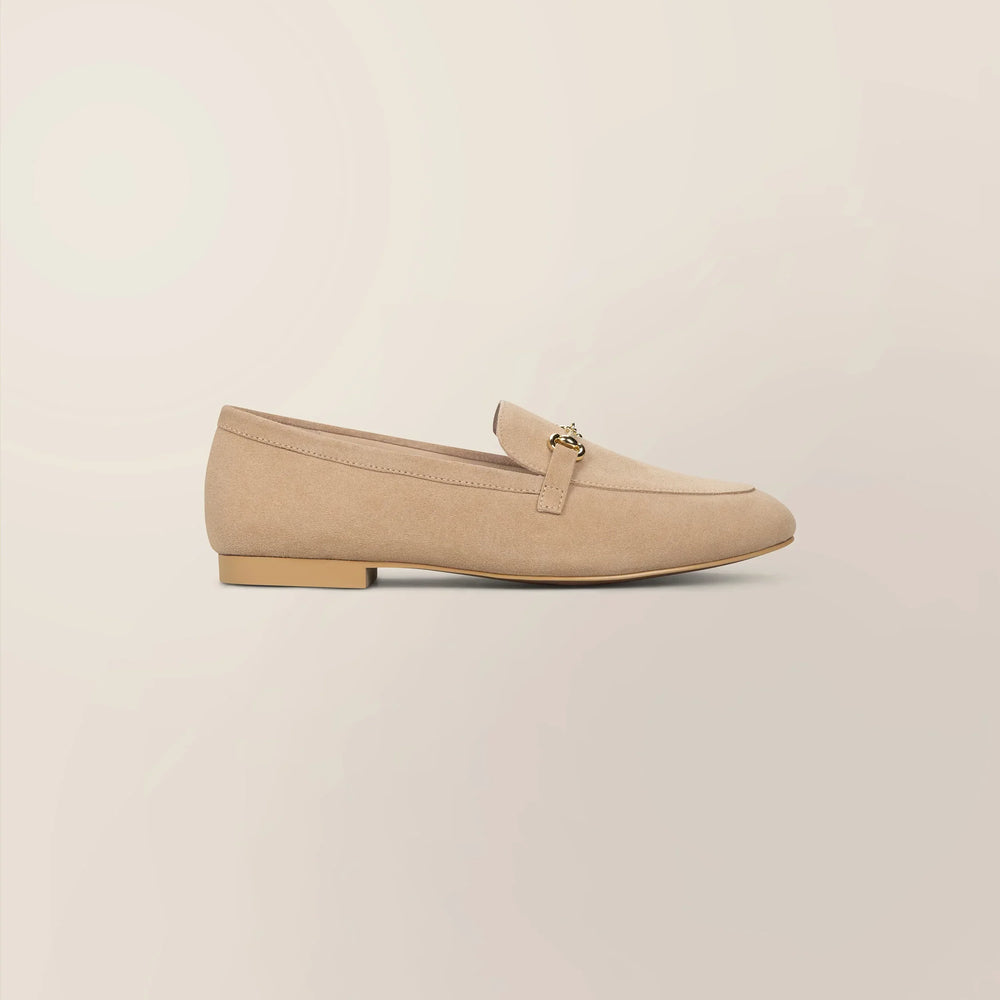 Suede Buckled Loafers