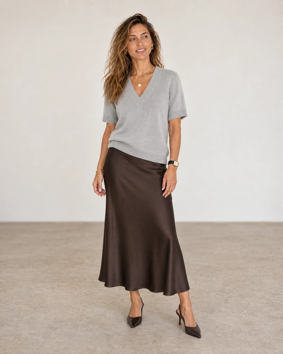 The Arla Cashmere Blend V-Neck