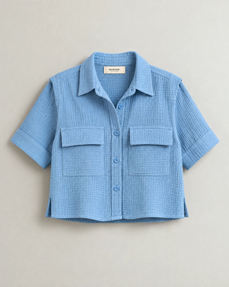 The Cala Shirt campaign 09|cornflower blue