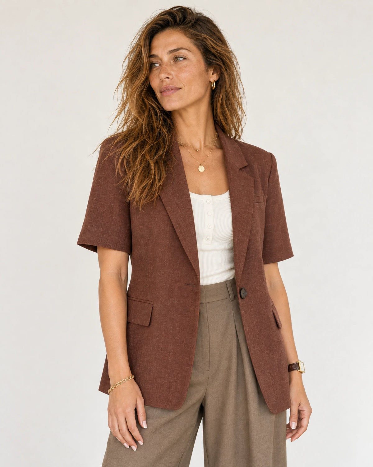 
The Eden Shoulder Pad Blazer campaign 01