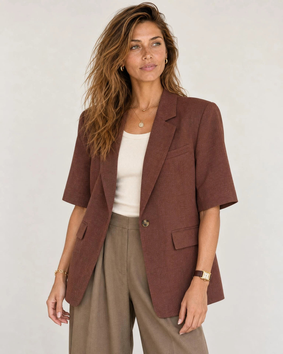 
The Eden Shoulder Pad Blazer campaign 01