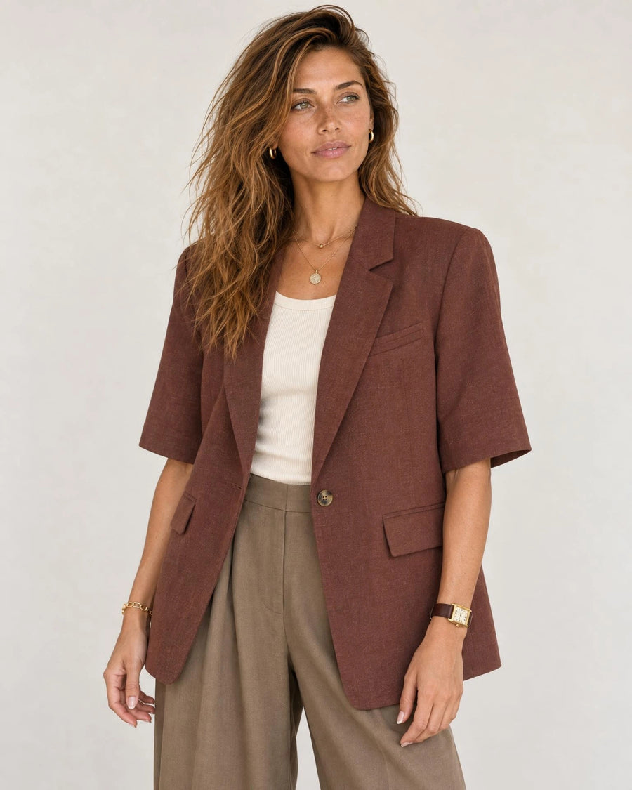 
The Eden Shoulder Pad Blazer campaign 01