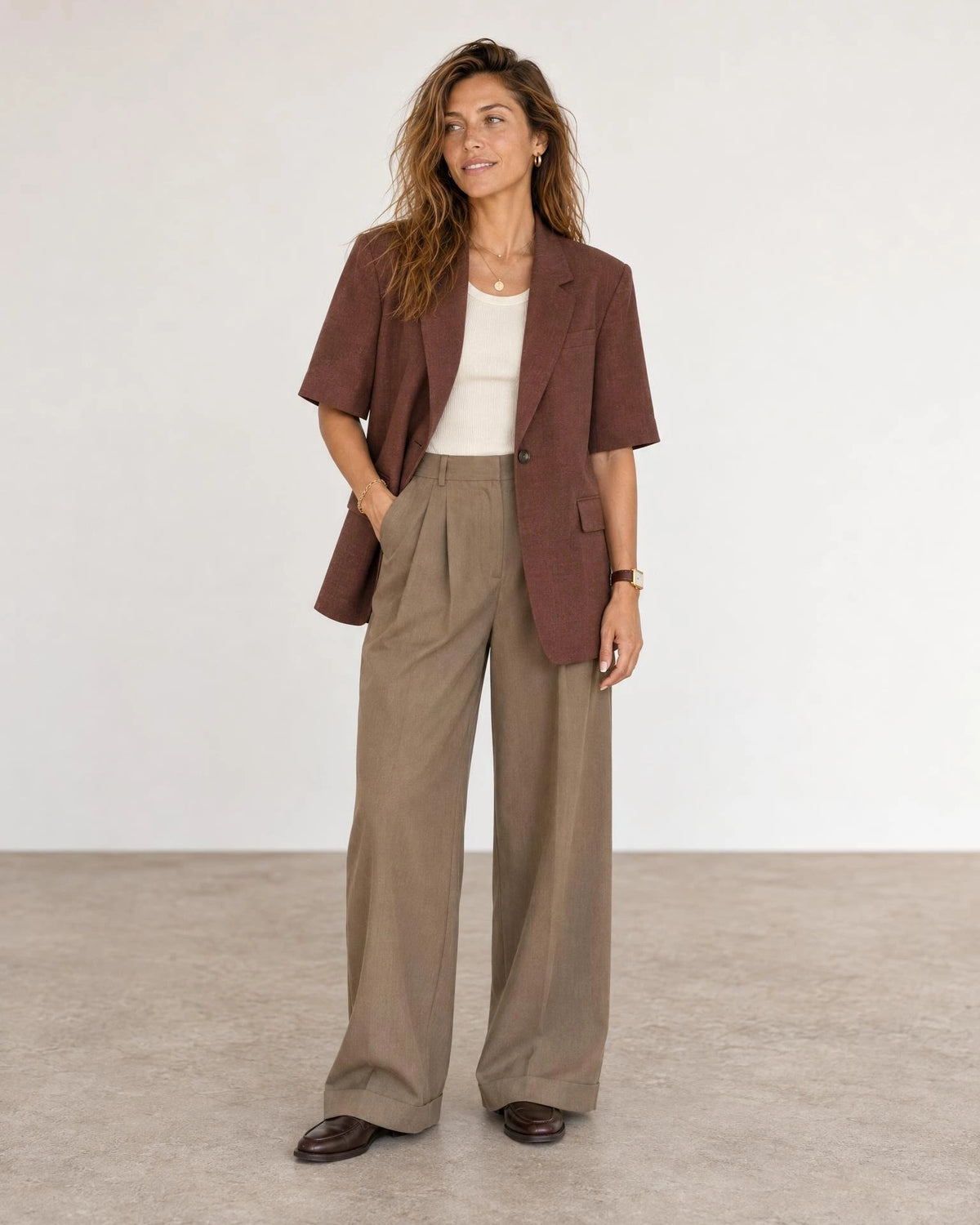 
The Eden Shoulder Pad Blazer campaign 02
