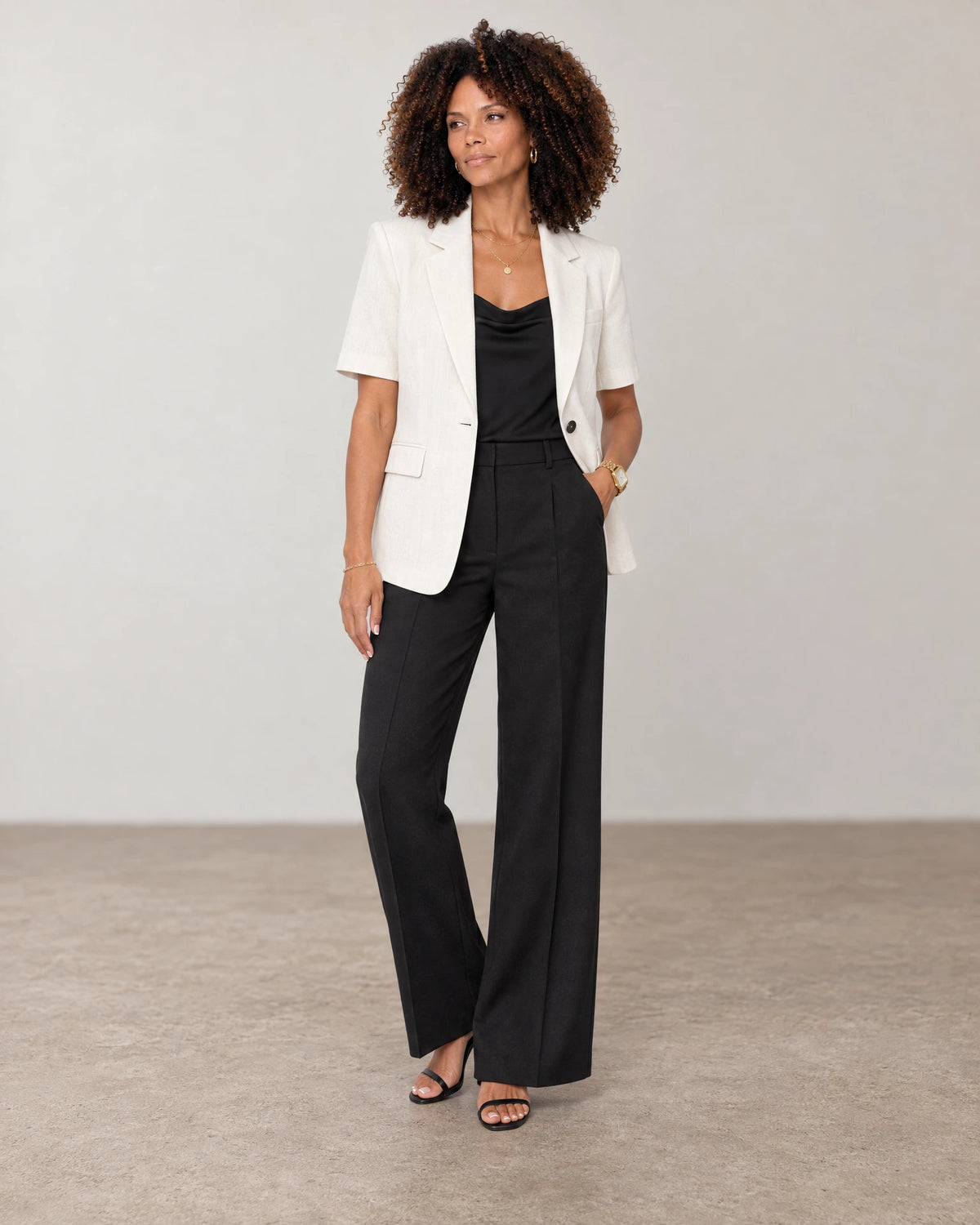 
The Eden Shoulder Pad Blazer campaign 02