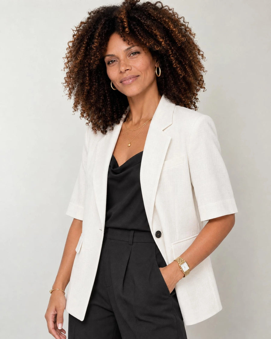 
The Eden Shoulder Pad Blazer campaign 05