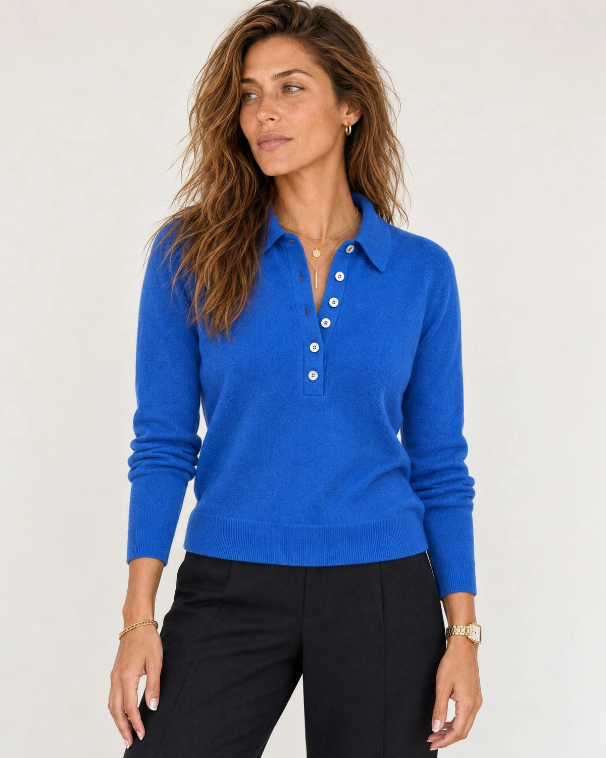 
The Lucien Cashmere Blend Polo campaign 01