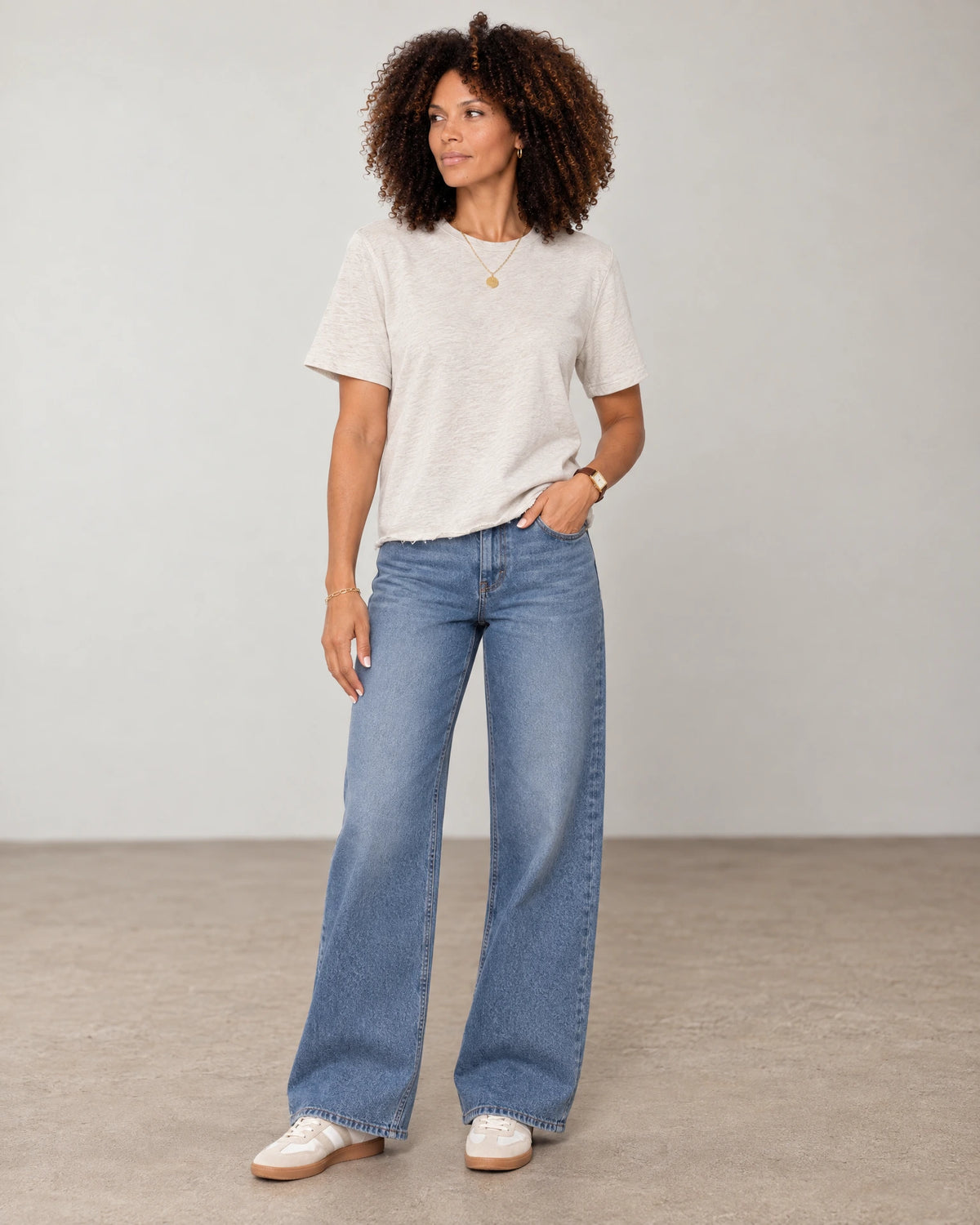 
The Melange Shoulder Pad Crew campaign 02