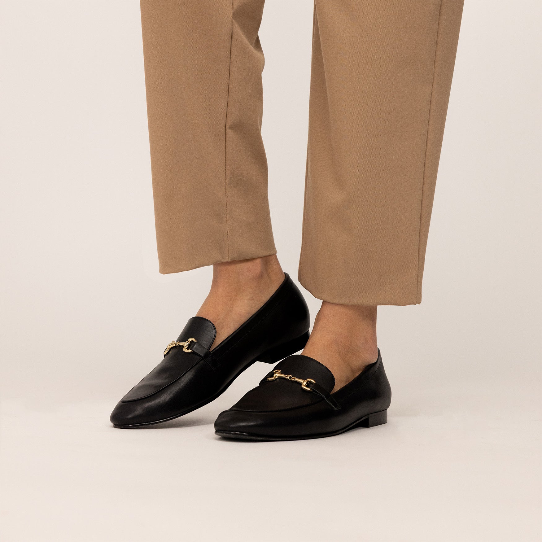 Leather Buckled Loafers