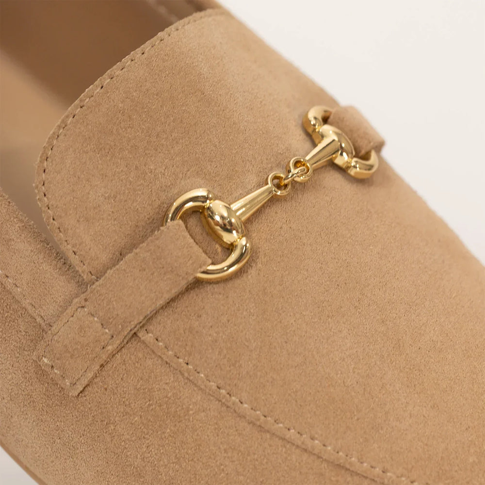 Suede Buckled Loafers