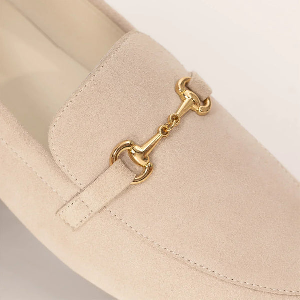 Suede Buckled Loafers