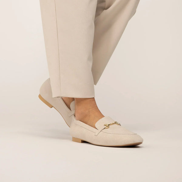 Suede Buckled Loafers