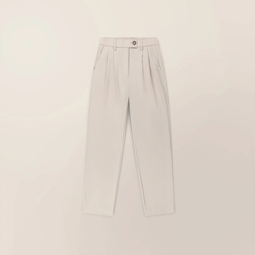 High-Waisted Tapered Trousers