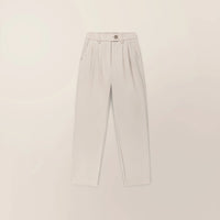 High-Waisted Tapered Trousers