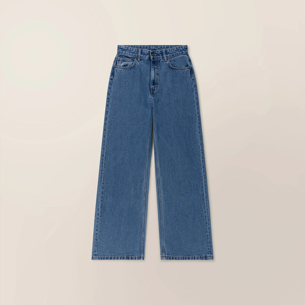 High-Waisted Wide Leg Jeans