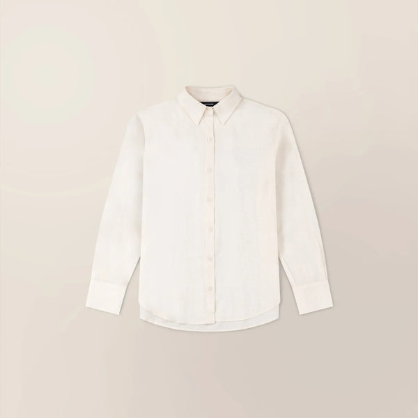 Linen Blend Long Sleeve Shirt