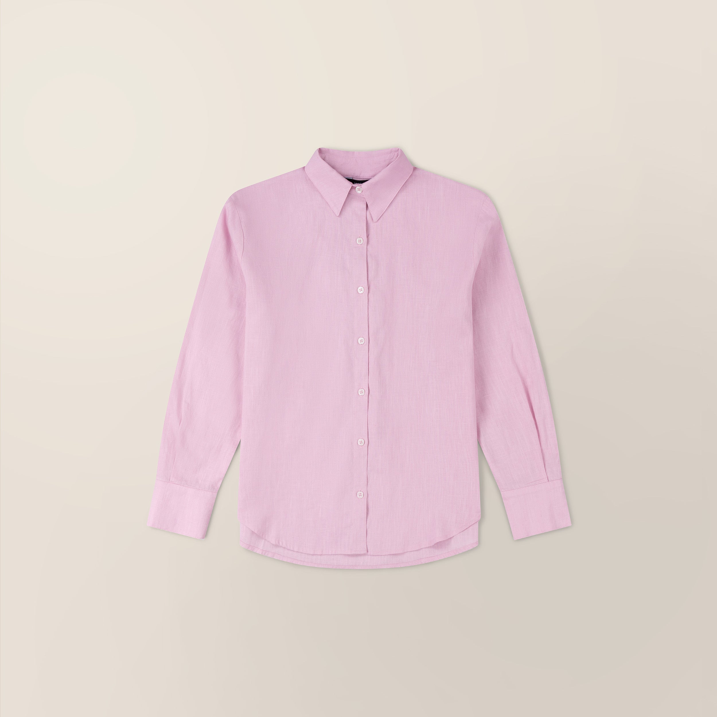 Linen Blend Long Sleeve Shirt