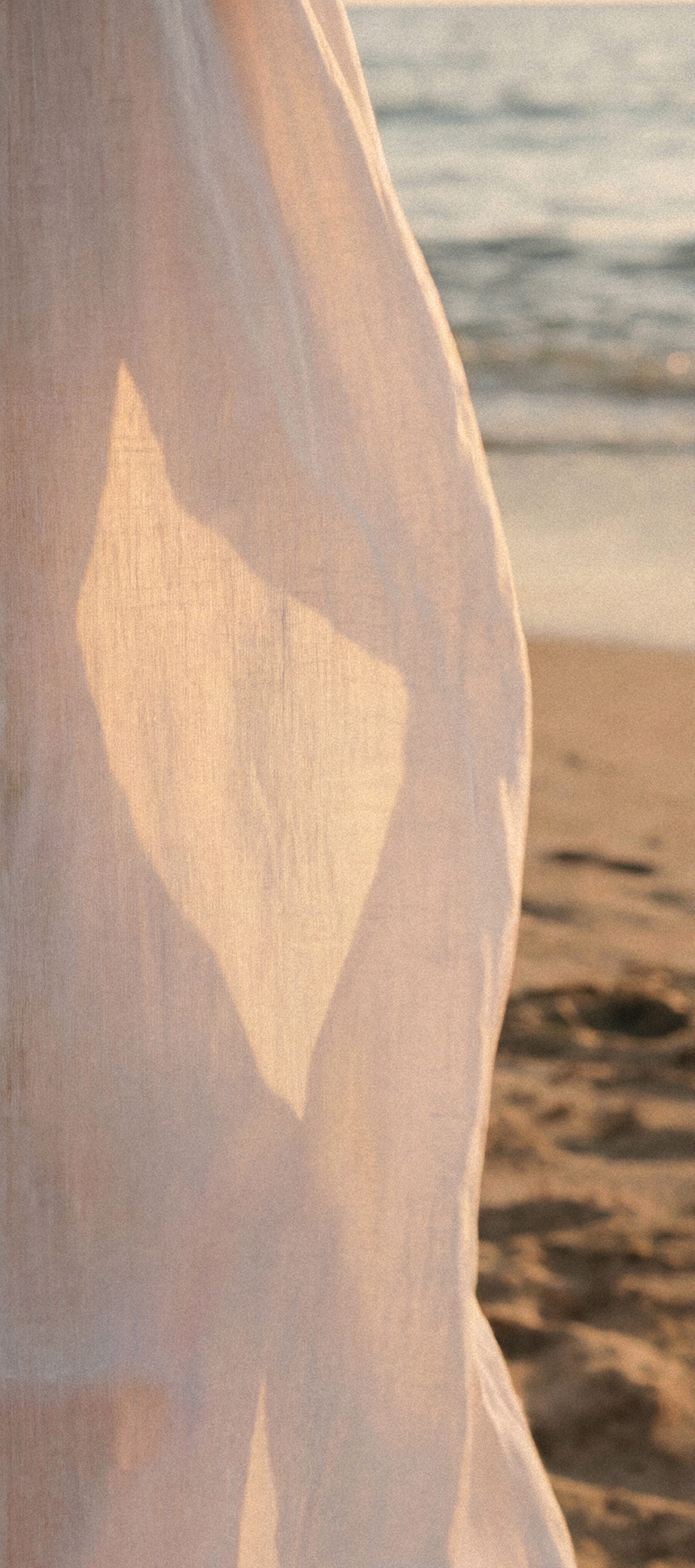 White fabric detail