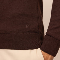 Italian Merino/Cotton Long Sleeve Polo