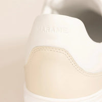 |beige & white