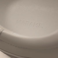 Marame Smart Leather Trainers in White, closeup.