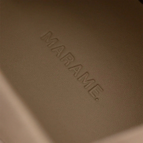 Marame Smart Suede Trainers in Grey, closeup.|grey