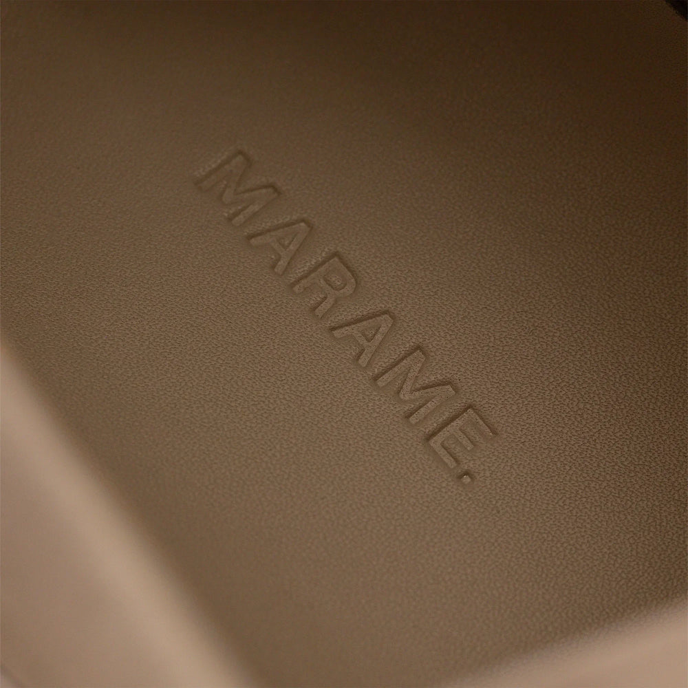 Marame Smart Suede Trainers in Grey, closeup.