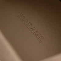 Marame Smart Suede Trainers in Grey, closeup.