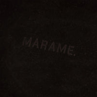 Marame Suede Sandals in Black, closeup. |black