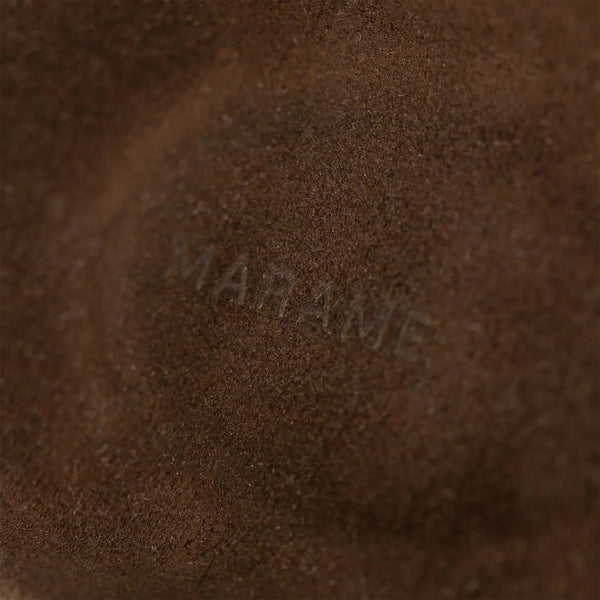 Marame Suede Sandals in Brown, closeup. |brown