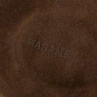 Marame Suede Sandals in Brown, closeup. |brown