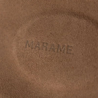 Marame Suede Sandals in Clay, closeup.