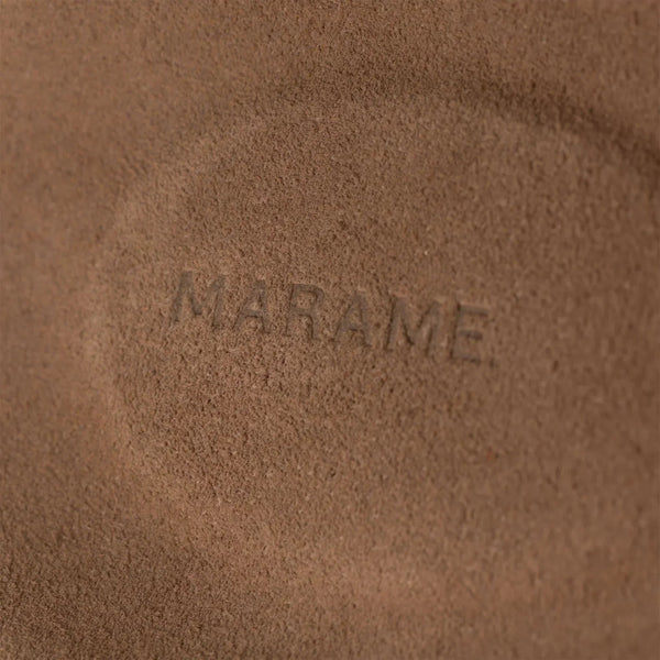 Marame Suede Sandals in Clay, closeup. |Clay