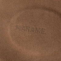 Marame Suede Sandals in Clay, closeup. |Clay