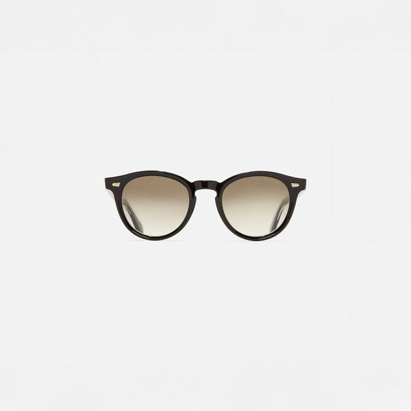 Cutler and Gross Round Sunglasses 9378 in Black. front view.