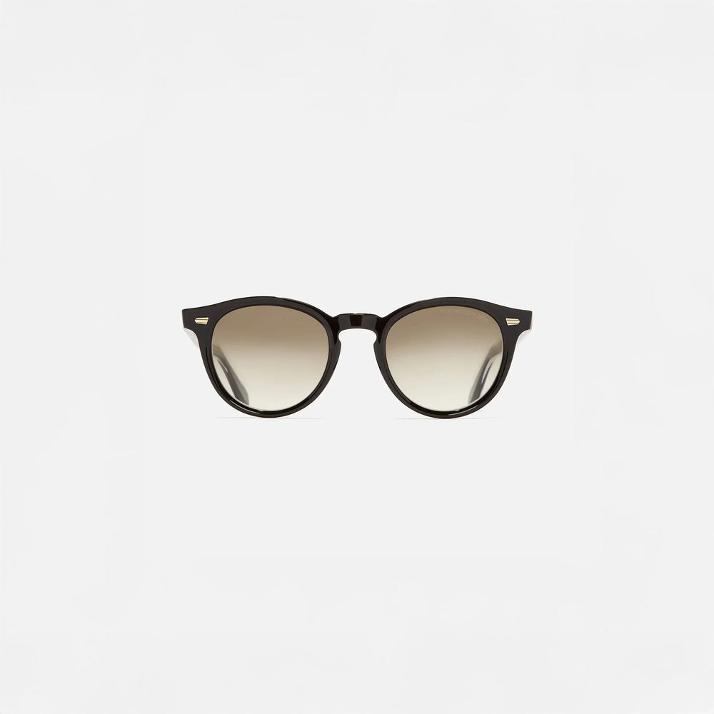 Cutler and Gross Round Sunglasses 9378 in Black. front view.