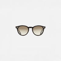 Cutler and Gross Round Sunglasses 9378 in Black. front view.