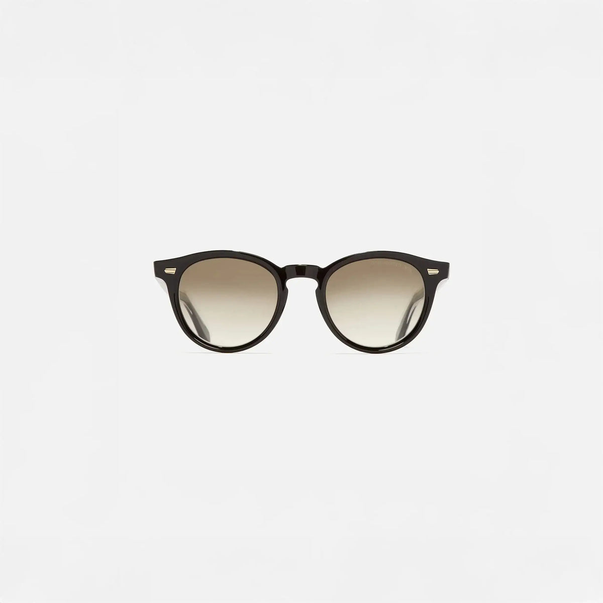 
Cutler and Gross Round Sunglasses 9378 in Black. front view.