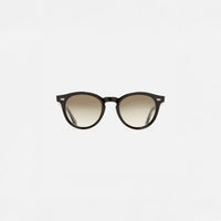 Cutler and Gross Round Sunglasses 9378 in Black. front view.|black