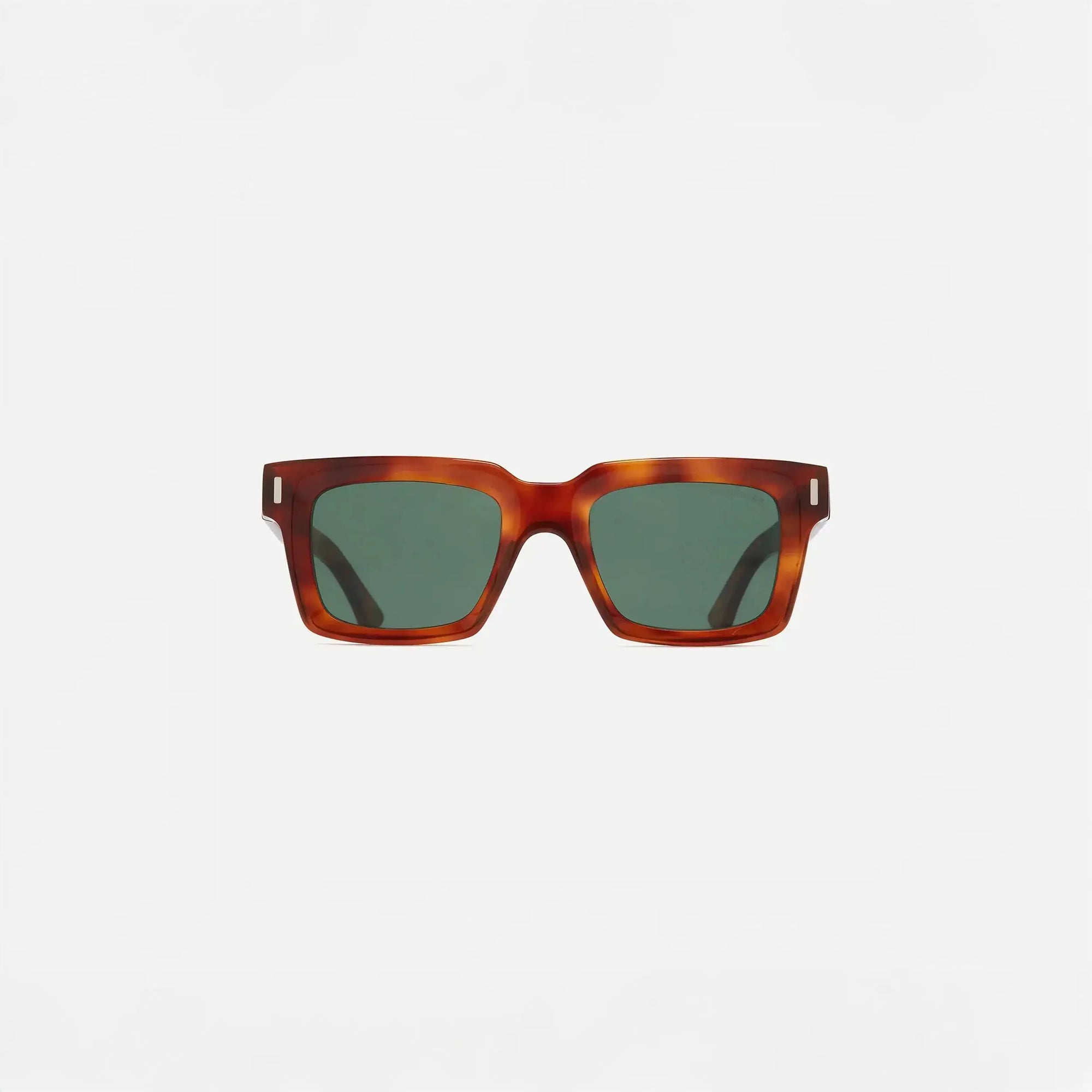 Cutler and Gross Square Sunglasses 1386 in Honey Havana, front view.|honey havana
