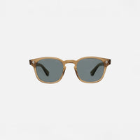 Garrett Leight Ace Sun Sunglasses in Caramel, front view.