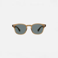 Garrett Leight Ace Sun Sunglasses in Caramel, front view.|caramel